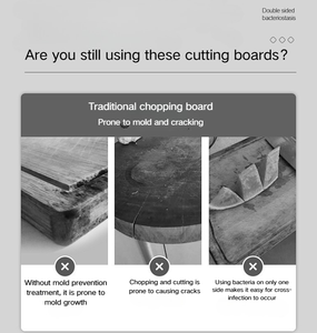 Thực Phẩm Cấp 201 Thép Không Gỉ Hai Mặt J Phong Cách Thớt Hội Đồng Quản Trị Cho Nhà Sử Dụng Trong Cắt Thịt Và Rau - Product Image 5