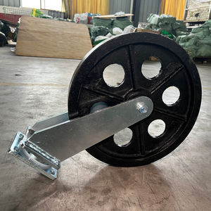 Große Lenk rollen 16 Zoll Ganzmetall-Lenk rollen 1000kg Laden von Gusseisen rollen für die Industrie fabrik - Product Image 4