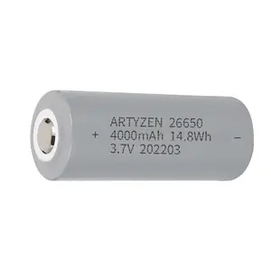 סוללת ליתיום 3.7v קיבולת מלאה icr26650 2500mah 3300mah 3500mah 3600mah 4000mah 4500mah 5000mah 3.7v lco צעצועים 26650 60 גרם