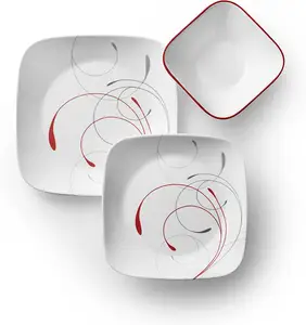 Fabriek Op Maat Gemaakte Nordic Style Usa Melamine Servies Set Plate Kom Huis Keuken Handig Plastic Servies Set