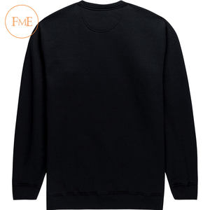 Sudadera en blanco personalizada de algodón 100%, estampado de alta calidad, cuello redondo, patrón sólido, sudaderas con capucha de talla grande para hombre de invierno, sudaderas - Product Image 1