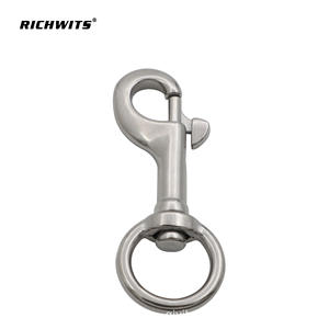 RICHWITS Large Pet Dog Buckle 316 Stainless Steel Round Ring Single-Head Hook Dog <b>Leash</b> - Product Image 2