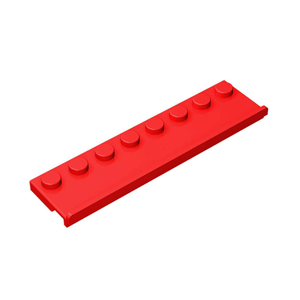 moc 30586 small particle 1x8 single-sided slotted plate building block ...