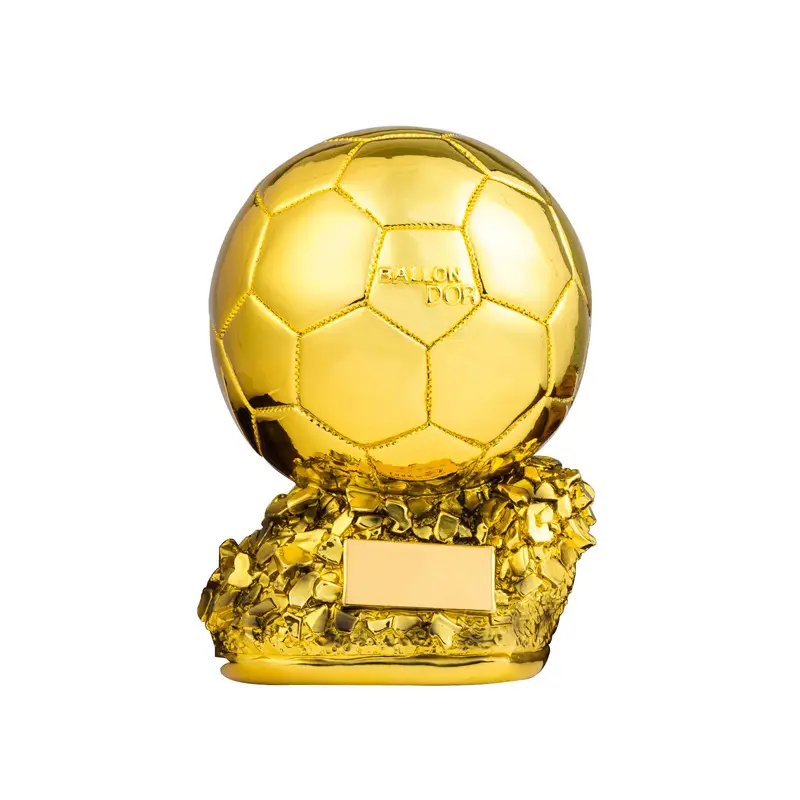 Piala trofi penghargaan pemain sepak bola terbaik Resin kustom