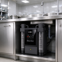 Système de filtration d'eau par osmose inverse 2400 GPD avec purificateur UV, machine RO commerciale sous évier pour restaurants et cafés