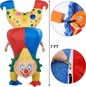 Desenhos animados personalizados traje de caminhada inflável com ventilador embutido Holiday party publicidade Promoção traje inflável da mascote
