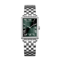 Montre de luxe pour femmes, grande marque, acier inoxydable 316L, étanche 5ATM, haute couture, quartz, logo personnalisé, montre rectangulaire pour femmes
