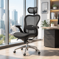 Kabel Chaise de bureau ergonomique de haute qualité, confortable, à dossier haut, design en maille, style traditionnel pour ordinateur