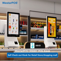 Terminal de point de vente WestarPOS CRS001 Android 11.0 18 pouces et écran tactile pour kiosque libre-service pour magasin de détail
