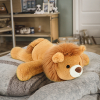 Animal en peluche jouet Lion mignon Super doux poupée doux fait à la main jouets en peluche petits ornements parfait cadeau d'anniversaire
