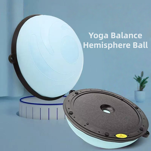 ลูกบอลโยคะทรงครึ่งวงกลมสำหรับออกกำลังกายที่บ้าน ยี่ห้อ OEM ขายดี ขนาด 58 ซม. สำหรับพิลาทิสและโยคะ - Product Image 6