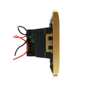 Luxury Gold 3 Pin America Socket With Double <strong>USB</strong> Charger Electric <strong>Switch</strong> and Socket - Product Image 4