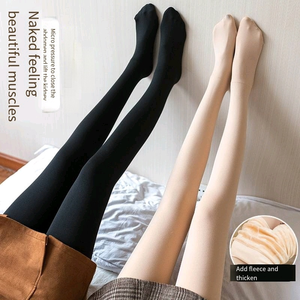 Venta al por mayor <span class=keywords><strong>de</strong></span> invierno <span class=keywords><strong>de</strong></span> moda <span class=keywords><strong>de</strong></span> las mujeres pantimedias medias cálidas <span class=keywords><strong>de</strong></span> invierno <span class=keywords><strong>de</strong></span> lana térmica Legging señora calcetines bonitos pantimedias - Product Image 5
