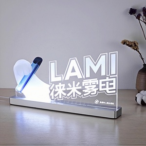 Acrylic <strong>Flashing</strong> <strong>Led</strong> Light <strong>Table</strong> <strong>Menu</strong> Restaurant Card Display <strong>Holder</strong> Stand - Product Image 6