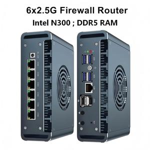 Mini PC N300, Servidor Industrial, 6xi226, 2.5G Lan, HD, DP, Win11, Linux, <span class=keywords><strong>Ubuntu</strong></span>, Mini Host para Oficina en Casa y Empresas, Router de Seguridad VPN 4G - Product Image 1