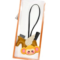 Crocodile véritable PULeather ange petit cheval volant sac pendentif nouveau fait à la main en peau de mouton petit cheval voiture porte-clés gland pendentif