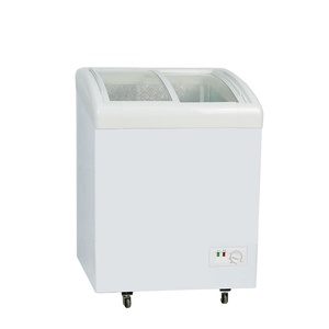 SD 158Y Duy Nhất Nhiệt Độ Hai Đường Cong Kính Cửa Tủ Đông Tủ Đông Tủ Lạnh <span class=keywords><strong>Showcase</strong></span> Cho Siêu Thị 150L Kem Tủ Đông - Product Image 1