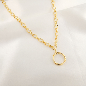 Cadena de Latón Chapada en Oro de 18k con Diseño Alienígena Trenzado para la Creación de Collares de Fiesta, Cadena Cubana Figaro de Oro <span class=keywords><strong>Astral</strong></span> - Product Image 4