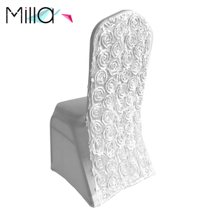 כיסוי כיסא סטרץ לחתונה שושנת עיצוב חדש מלון ומשתה - Product Image 2