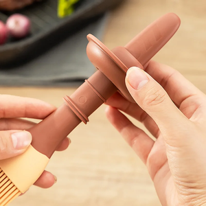 Silicone Oil Brush Temperature Resistant Oil Bottle Baking Pancake Barbecue Cooking Olive Oil <b>BBQ</b> Grilling Kitchen Gadget - Product Image 2