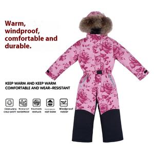 Vêtements de ski une pièce imperméables coupe-vent pour enfants combinaison d'escalade couvre-pieds chauds résistants à l'usure en plein air - Product Image 3