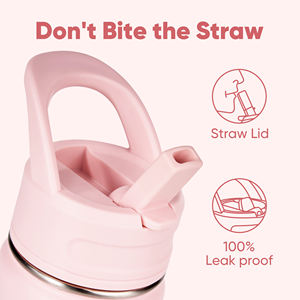 Bouteille d'eau isotherme pour enfants de 12 oz en acier inoxydable 304, sans BPA, anti-fuite, maintien thermique 24h, antidérapante - Product Image 3