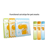 OEM/ODM Barres-collation multi-saveurs à texture crémeuse pour animaux de compagnie Ingrédients sains contenant de la taurine et des vitamines Collations quotidiennes pour chats