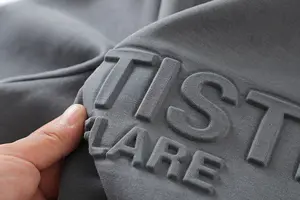 3d Embossed Logo Oversize Men Hoodie Manufacturer Custom Embossed Hoodie