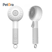 Brosse de toilettage et outil de nettoyage pour animaux de compagnie Petora, portable, électrique, rechargeable, à vapeur, pour enlever les poils de chat et de chien
