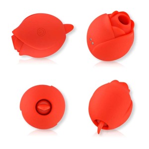 Vibrateur Rose Puissant pour <span class=keywords><strong>Femme</strong></span>, Stimulation Clitoridienne par Succion, Vibrateur Rose <span class=keywords><strong>Noir</strong></span> Double Face en Forme de Lèvre de Langue pour Couples - Product Image 5
