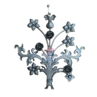 Poteau de clôture en fer forgé décoratif pour escalier en spirale, pour portail extérieur et jardin, avec surface antirouille et construction durable