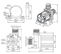 Pompe de cale submersible automatique 12V 24V CC avec interrupteur à flotteur pour drainage de bateaux et VR OEM ODM