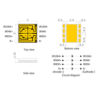 Dioda LED Vcsel Keramik Smd 5050 Kustom Pabrik 660nm 850nm 940nm 1064nm