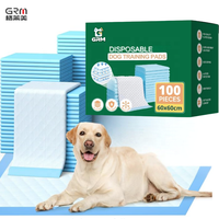 Tapis d'entraînement jetables imperméables pour chiens et chats, en pâte de bois écologique, taille 60x90, OEM