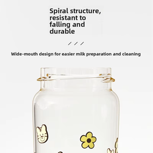 Boyi Infants Learning Drinking Cup Dibujos animados BPA Free Esterilizable Anti-Asfixia Straw PPSU Botella <span class=keywords><strong>de</strong></span> agua 0-4 años Niños Bebé - Product Image 5