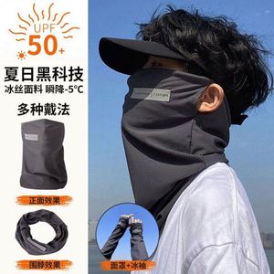 Mascarilla de Ciclismo para Vehículos Eléctricos, Protección Solar para Cara y Cuello, Protección UV Integrada, Unisex, Seda Helada, Cortavientos, Protección Solar de Verano - Product Image 4
