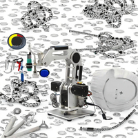 Bras robotique 3DOF en argent, 3 axes, capacité de charge mécanique 500g, avec contrôleur de composant moteur inclus