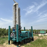 Petite plate-forme de forage de puits d'eau diesel portable 200M machines de forage de trou d'eau