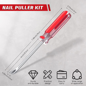 Nail Puller Kit 3 Mét U Tip Tack Lifter Đinh Tán Nâng Lên Nail Staple Đinh Tán Tack Screwdriver Puller Staple Remover Screwdriver Công Cụ - Product Image 2