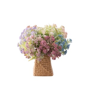 CallaFloral Ramo de Flores Artificiales de Plástico Verde y Marrón Claro, Flores Decorativas para Interiores, Manualidades, Bodas - Product Image 5