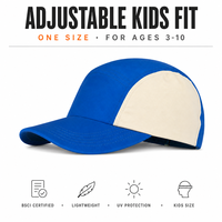 Casquette de camping pour enfants avec logo personnalisé, 5 panneaux, blocs de couleur, Gorras Para Niños, chapeau de soleil réglable pour tout-petits garçons et filles, vente en gros, usine OEM