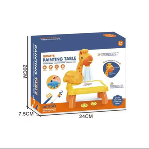 漫画の鹿24パターンアートペイントボード学習テーブル子供用お絵かきボードプロジェクターテーブルカラー塗装恐竜付き - Product Image 2
