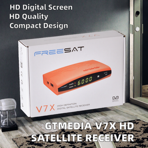 Receptor de Satélite Digital DVB-S2 GTmedia V7X HD, Decodificador de Señal Libre en Material Plástico - Product Image 2