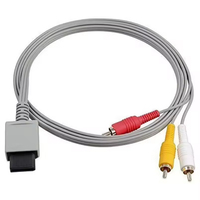 Câble AV pour console Wii, câble composite 3 RCA pour console Nintendo Wii, cordon RCA 1,8 m