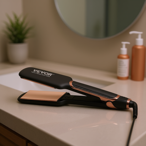 Lisseur à cheveux Vevor Titanium 2 pouces avec écran LCD, double tension, usage professionnel - Product Image 2