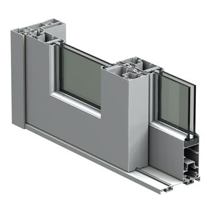 Greensee Champagne Slide Window doppi vetri finestre scorrevoli in lega di alluminio nuovo appartamento moderno orizzontale personalizzato in plastica - Product Image 3