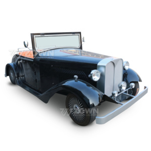 Voiture électrique de tourisme classique vintage, bus de tourisme rétro pour sites touristiques - Product Image 3