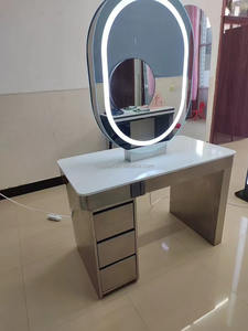 Offre Spéciale Prix Bas Rétro De Luxe Simple Face Salon Station Espejo De Peluqueria Con Luz Miroir Salon De <span class=keywords><strong>Coiffure</strong></span> - Product Image 6