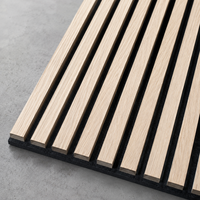 Panneaux acoustiques de qualité supérieure, panneaux insonorisants pour murs avec placage bois sur 3 côtés, panneaux muraux décoratifs en bois, panneaux muraux en lattes de bois