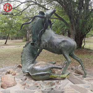 Grande scultura di agende in bronzo da giardino all'aperto - Product Image 5